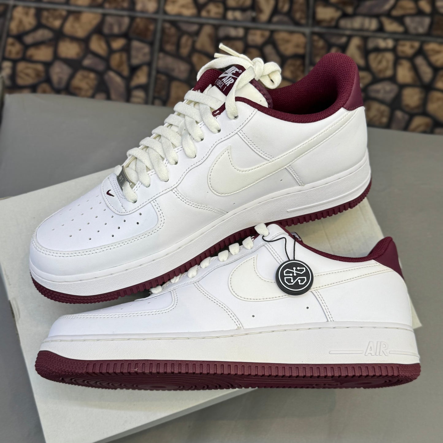 Nike Air Force 1 White Beetroot