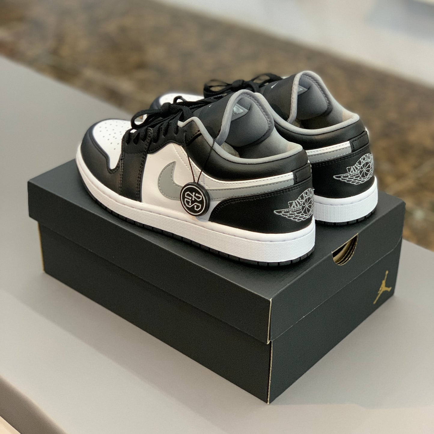 Jordan 1 Low Black White Grey