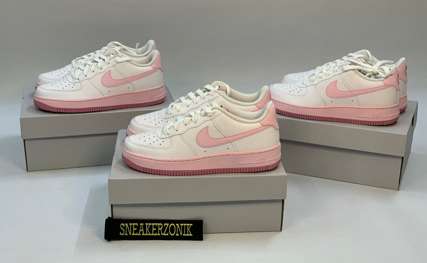 *Used* Nike Air Force 1 Low White Pink 2022 (GS)