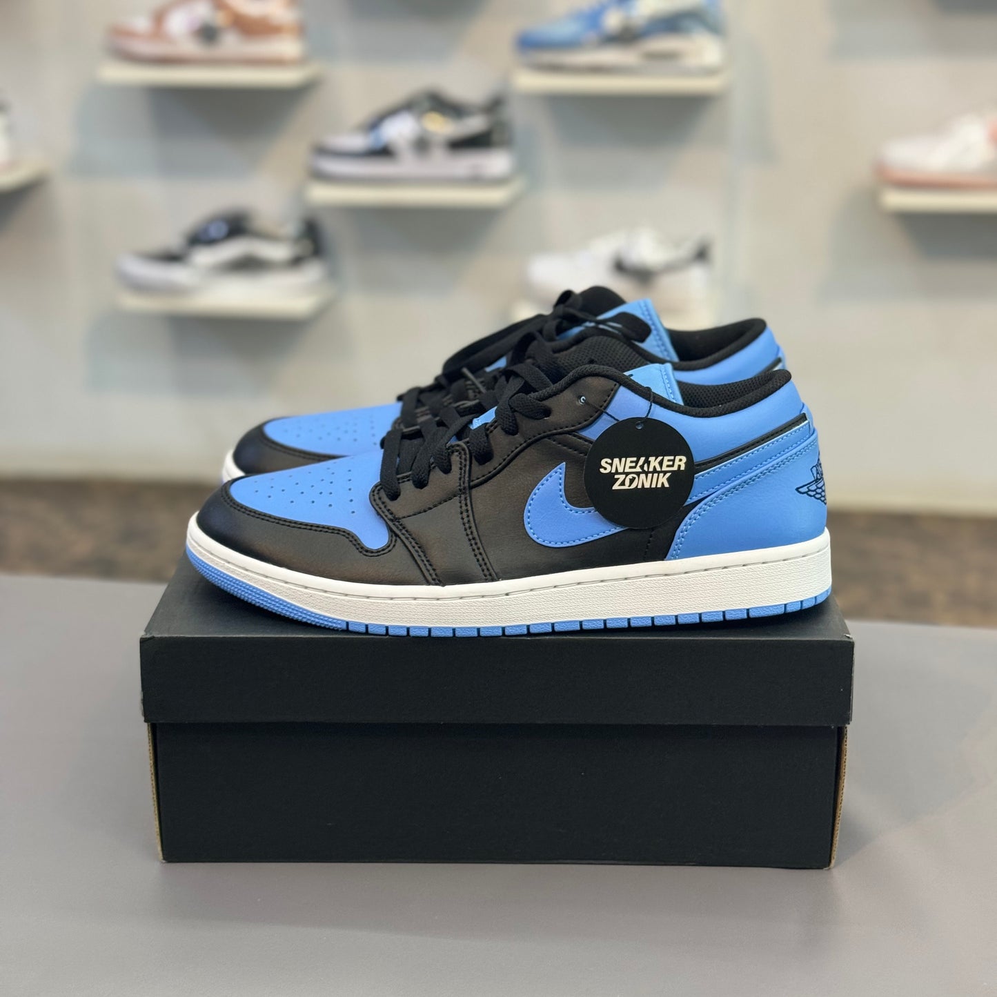 Jordan 1 Low Black University Blue