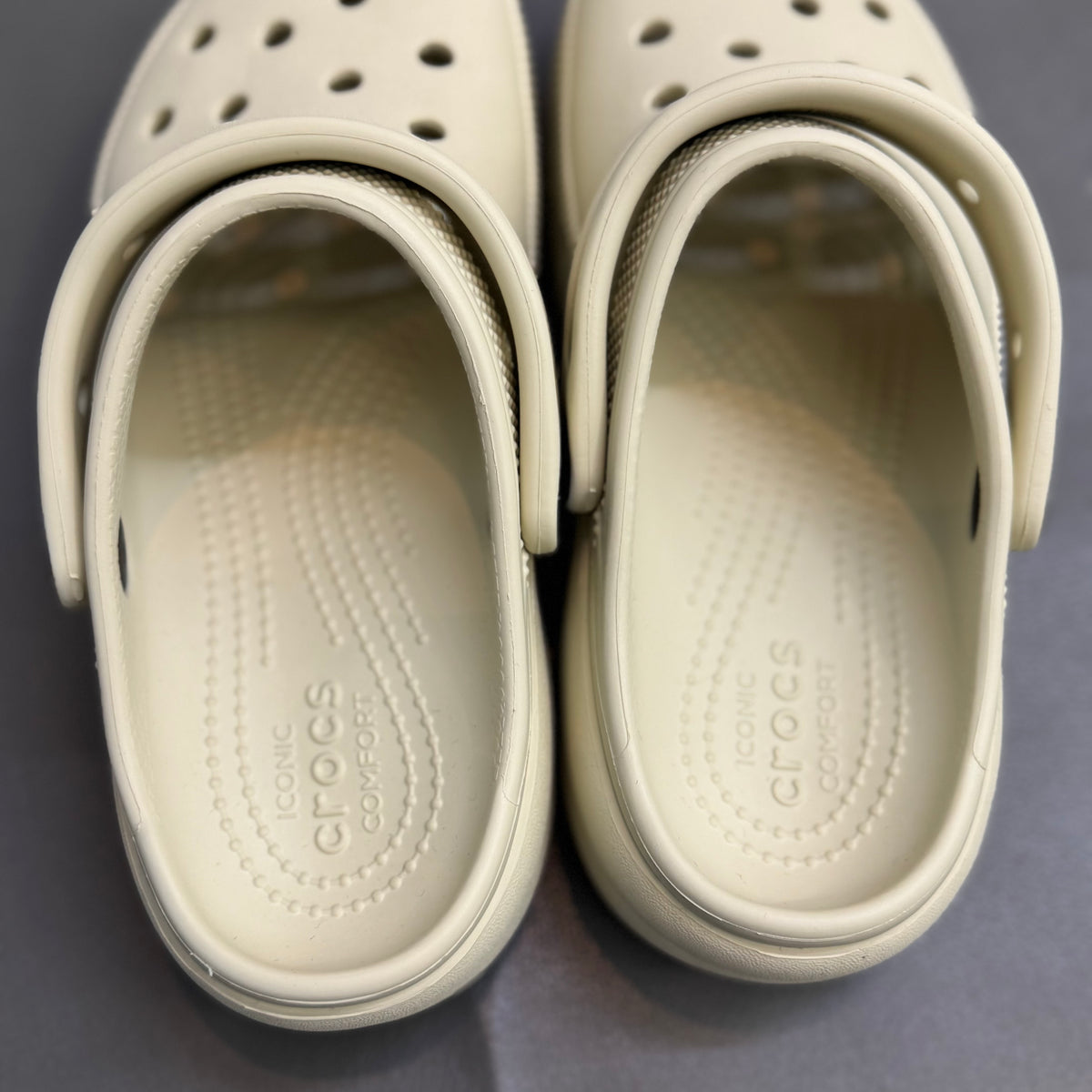 Crocs Women Classic Platform Clog Bone