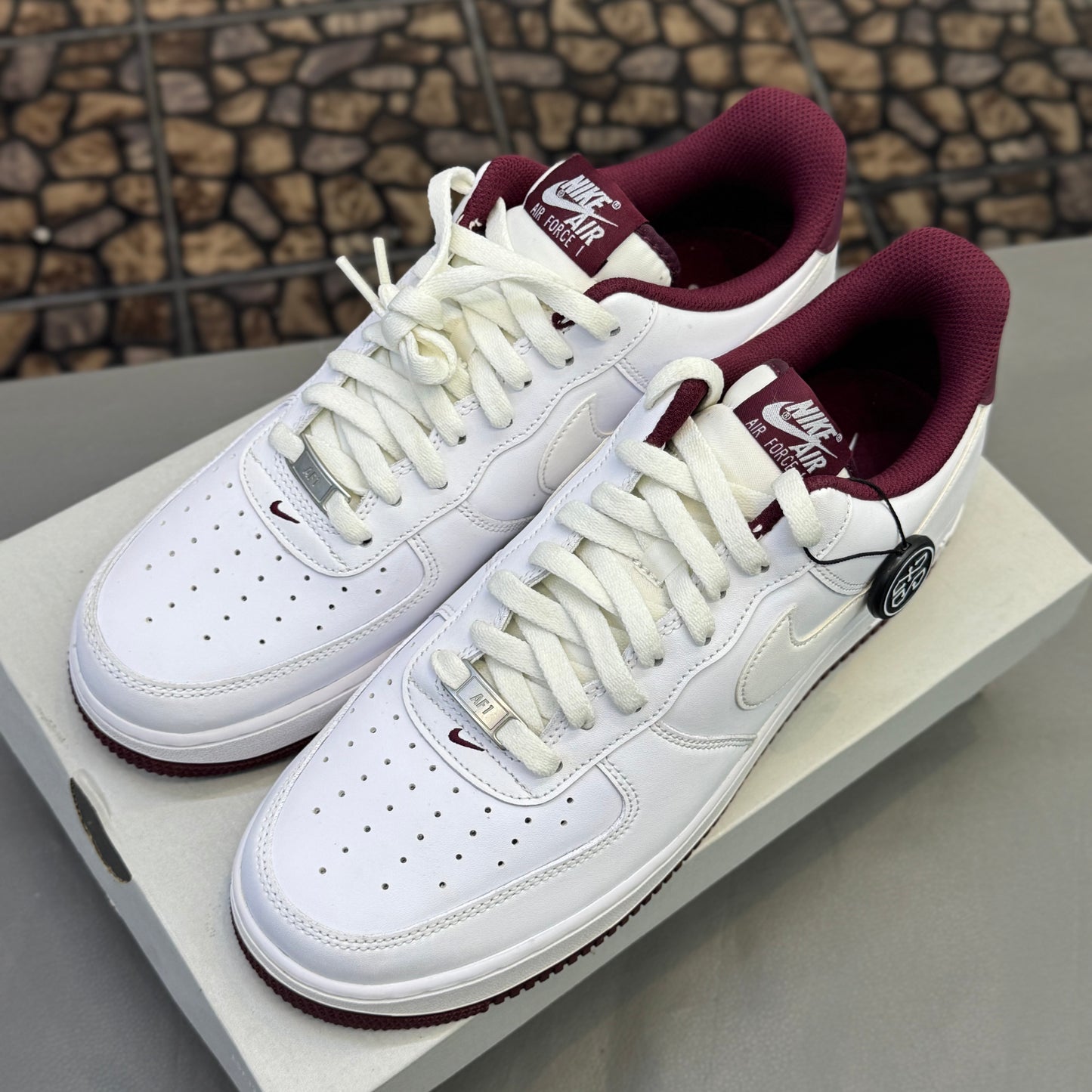 Nike Air Force 1 White Beetroot