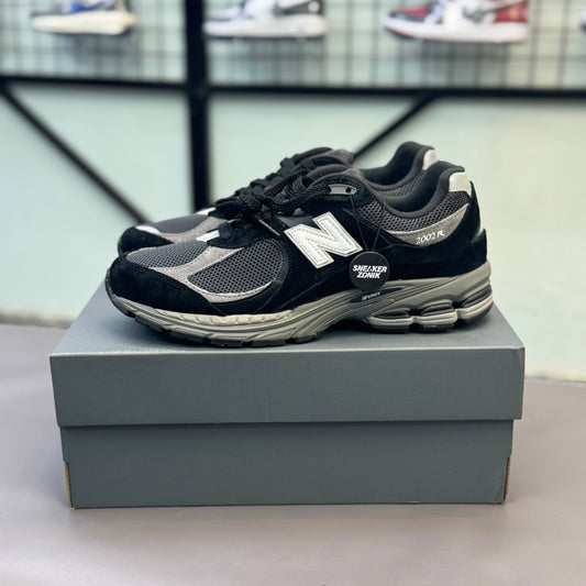 New Balance 2002R Black Dark Grey White