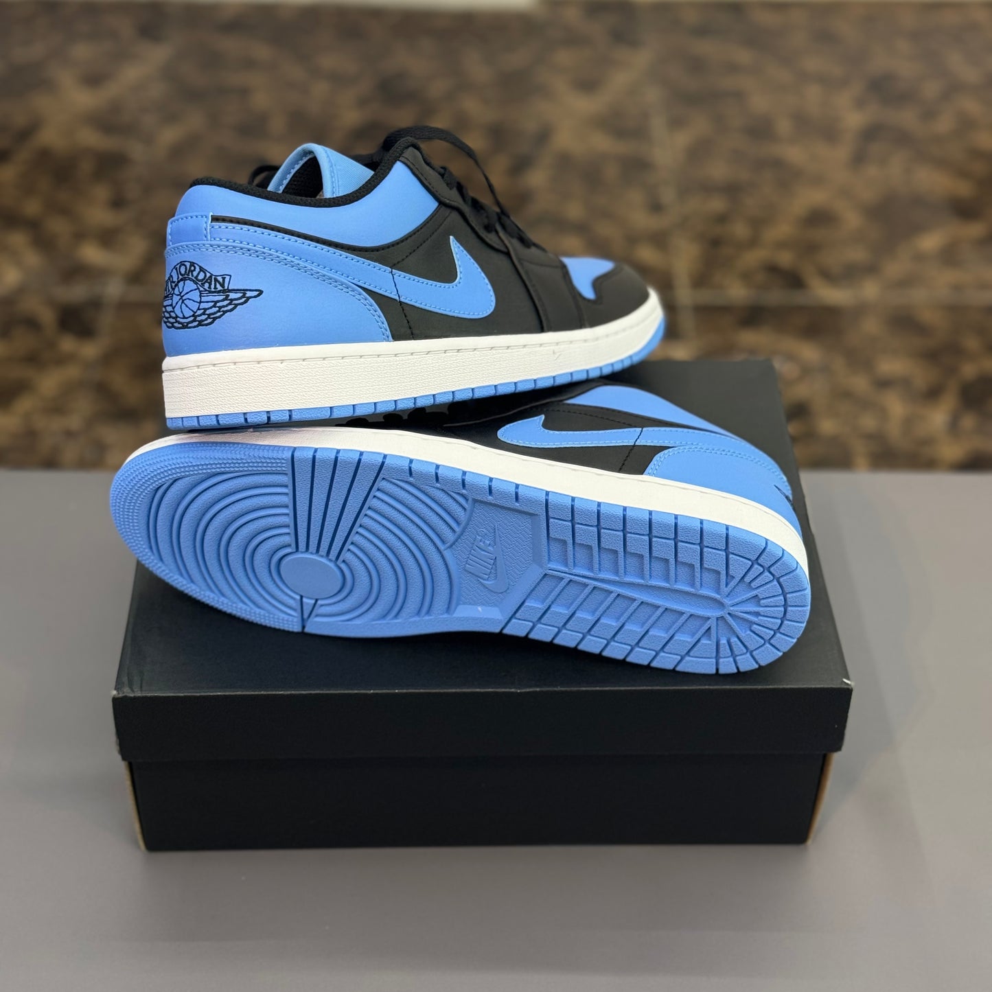 Jordan 1 Low Black University Blue