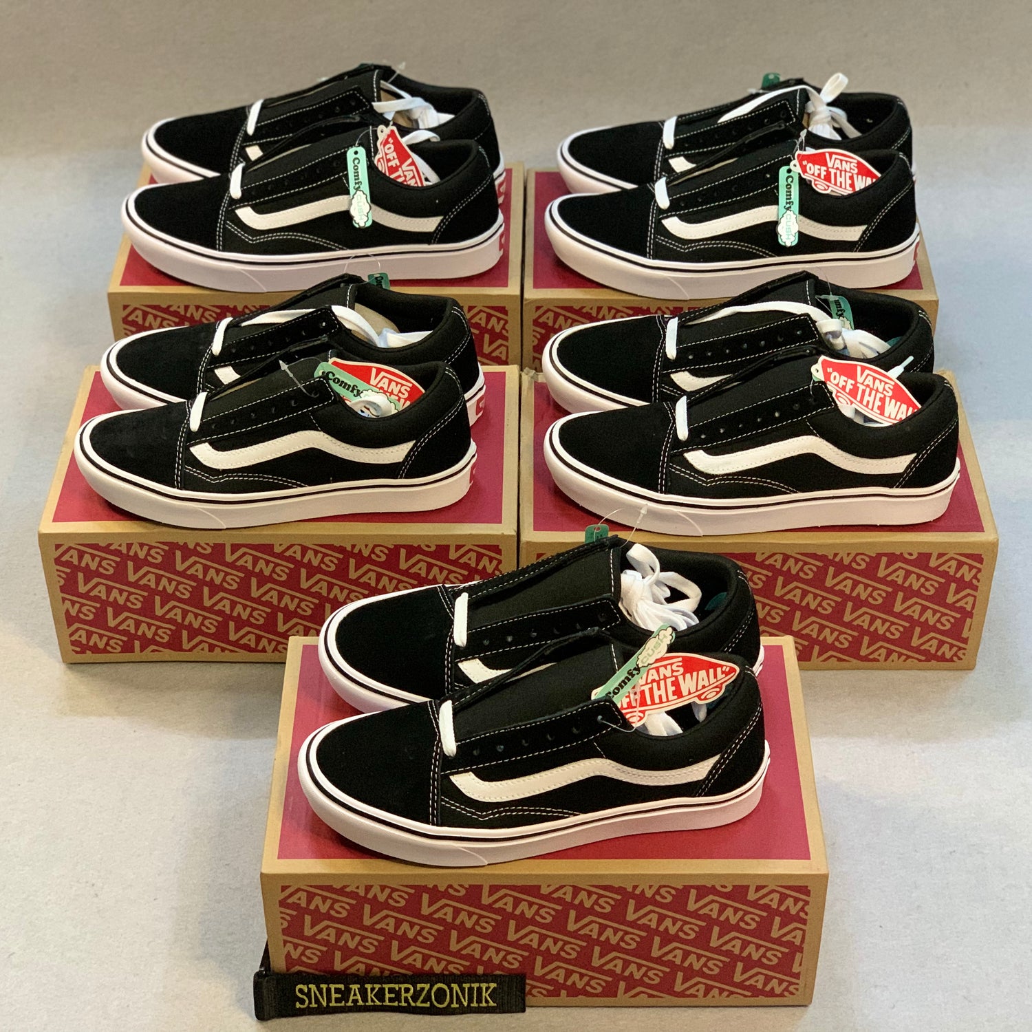 Vans classic oldskool and comfycush oldskool