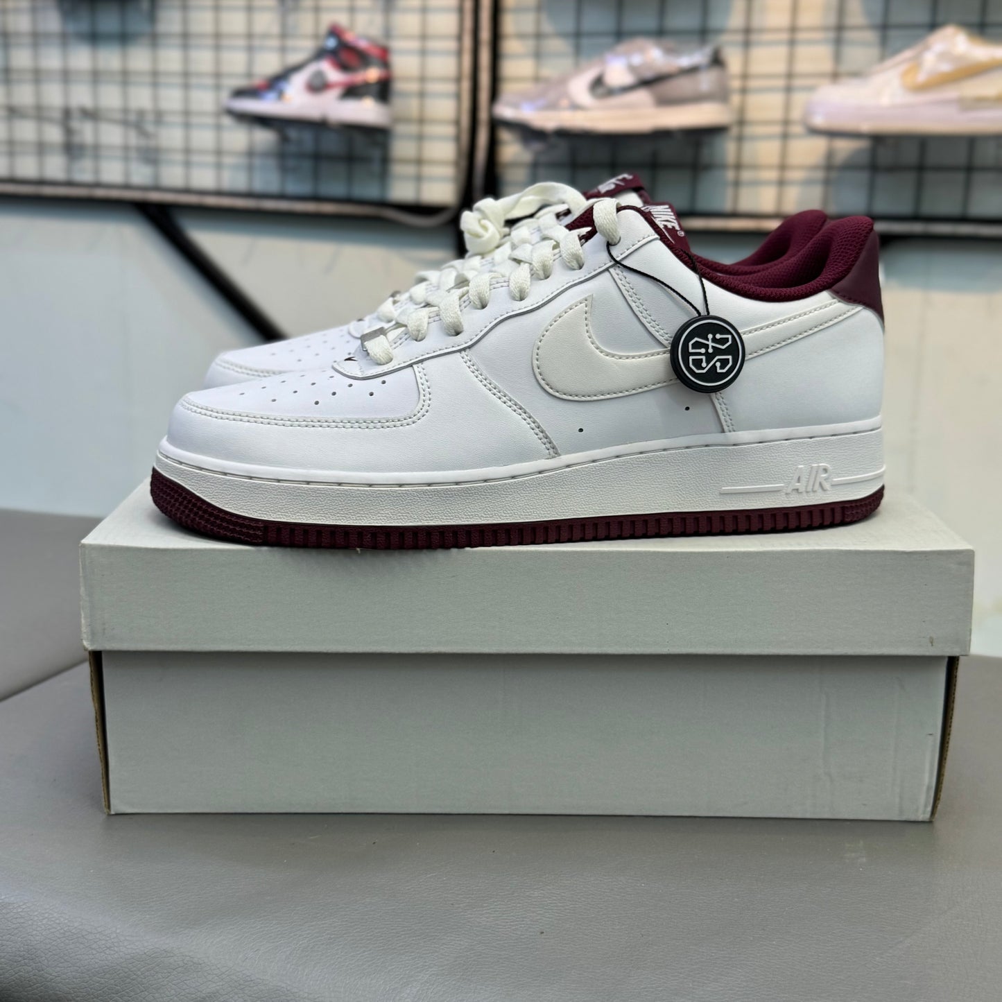 Nike Air Force 1 White Beetroot