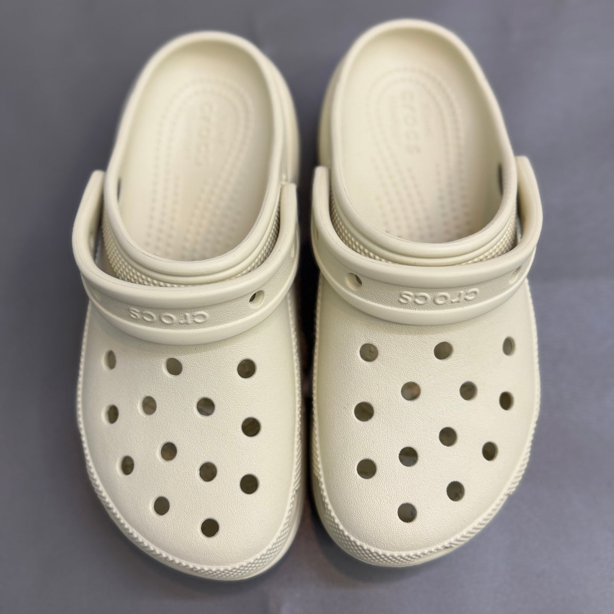 Crocs Women Classic Platform Clog Bone