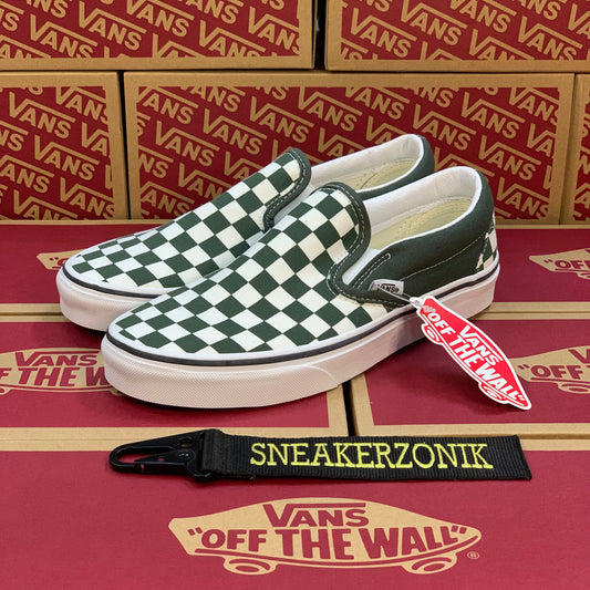 Vans Checkerboard Slip On Thyme