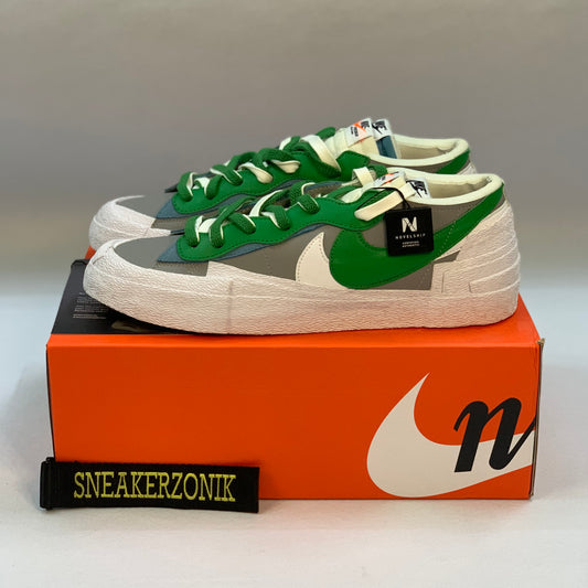 Nike Blazer Low Sacai Medium Grey Classic Green