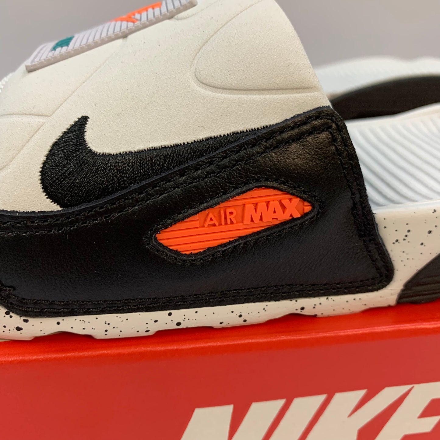 Nike Air Max Slide White Turf Orange Speckled