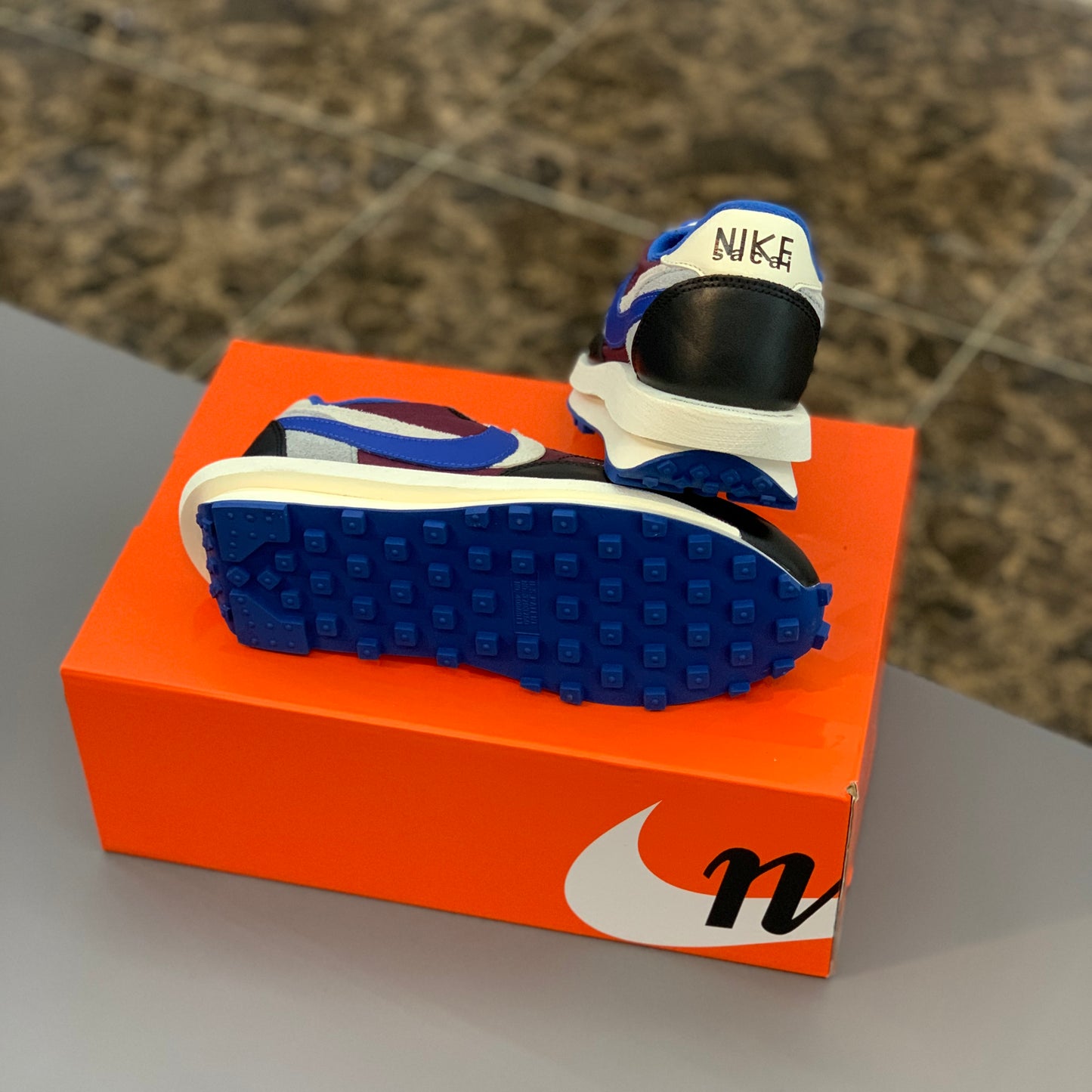 Nike X Sacai X Undercover LD Waffle Night Maroon Team Royal