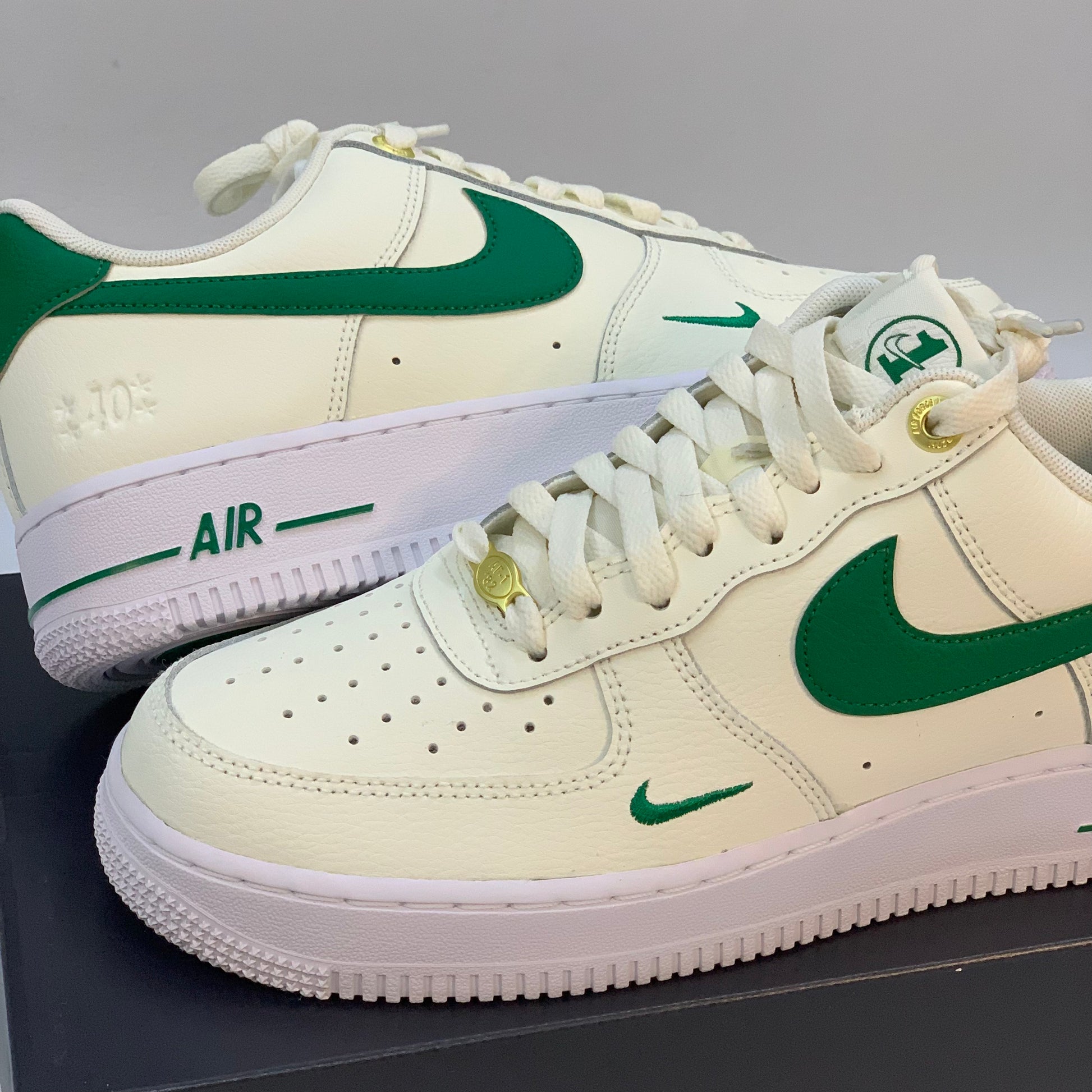 Women Nike Air Force 1 Low 07 LVL 8 40th Anniversary Sail Malachite